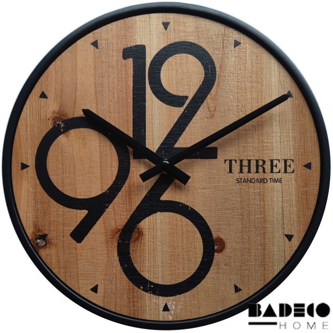 Reloj Madera Metal 30 cm cod 215380