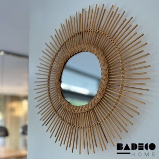 Espejo de Rattan 100% borde... 2