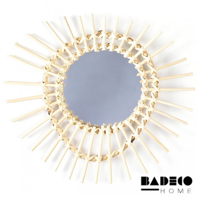 Espejo de Madera Rattan 34cm x 32cm...