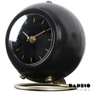 Reloj  mesa metálico negro...