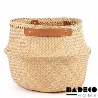 Canasto Fibra Natural con...