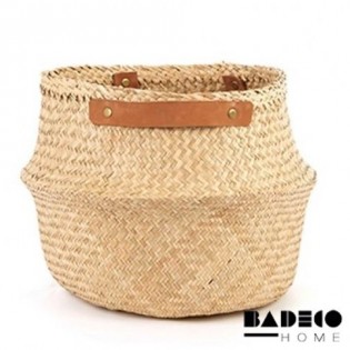 Canasto Fibra Natural con...