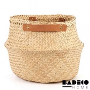 Canasto Fibra Natural con...