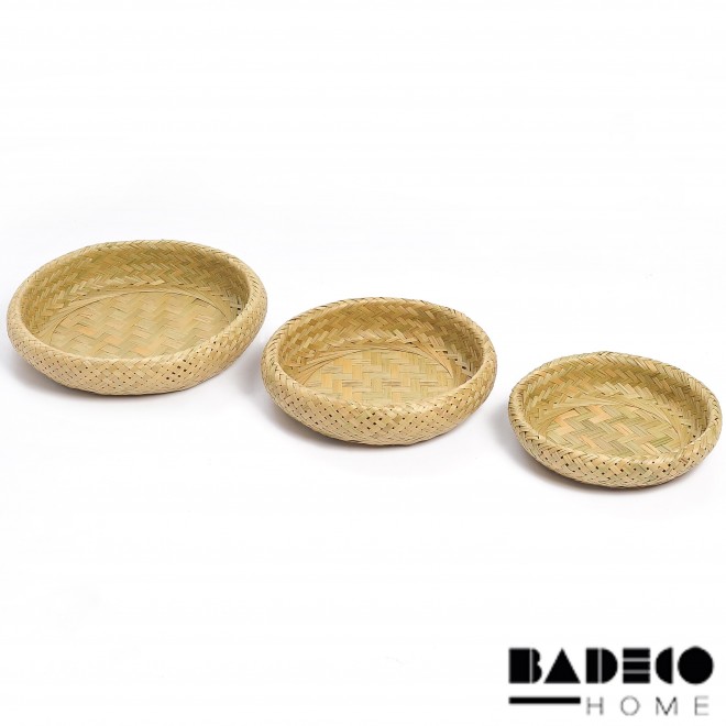 Bandeja Rigida de Bamboo Set x 3 cod...