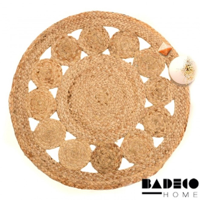 Alfombra de Yute Natural Calada 120...