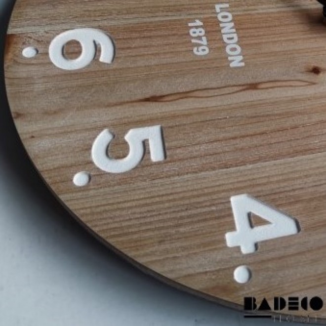 Reloj Madera Números Calados 40 cm...