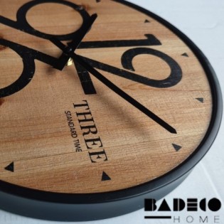 Reloj Madera Metal 30 cm... 2