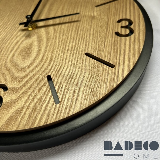 Reloj Metal-Madera 30 cm cod 151323
