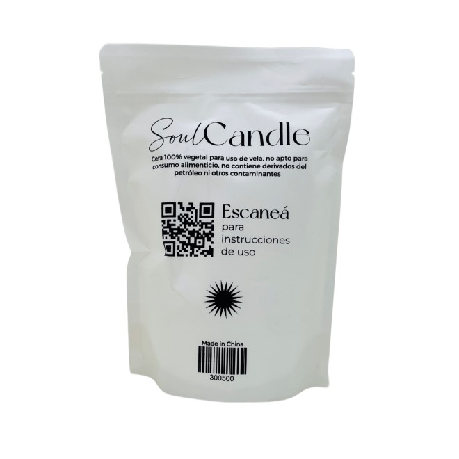 Velas en Perlas Blanca 500g Soul CandleⓇ