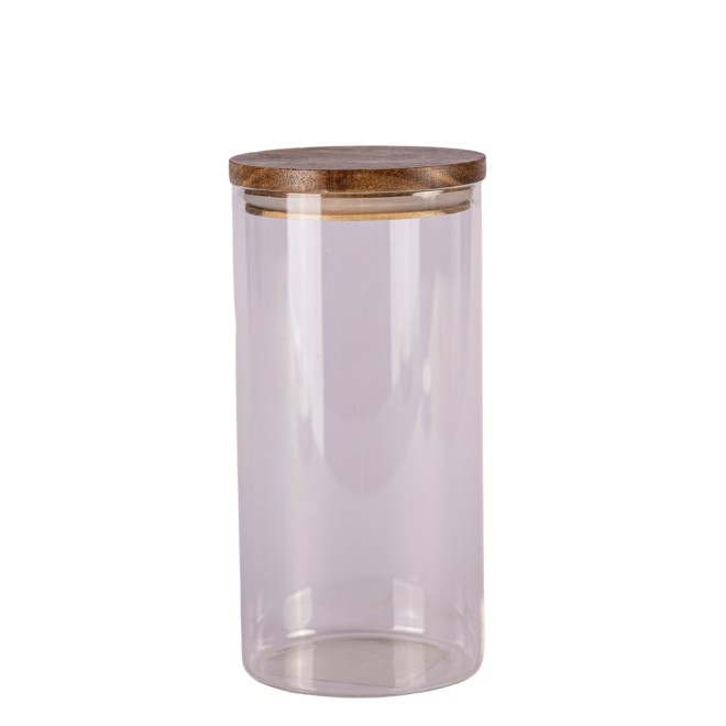 Frasco de Vidrio con Tapa Acacia -...