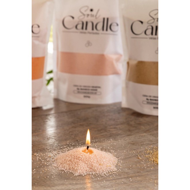 Velas en Perlas Rosa Suave 500g Soul...