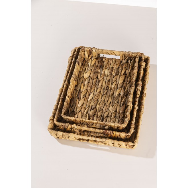 Bandeja Rectangular de Jacinto Set x3...