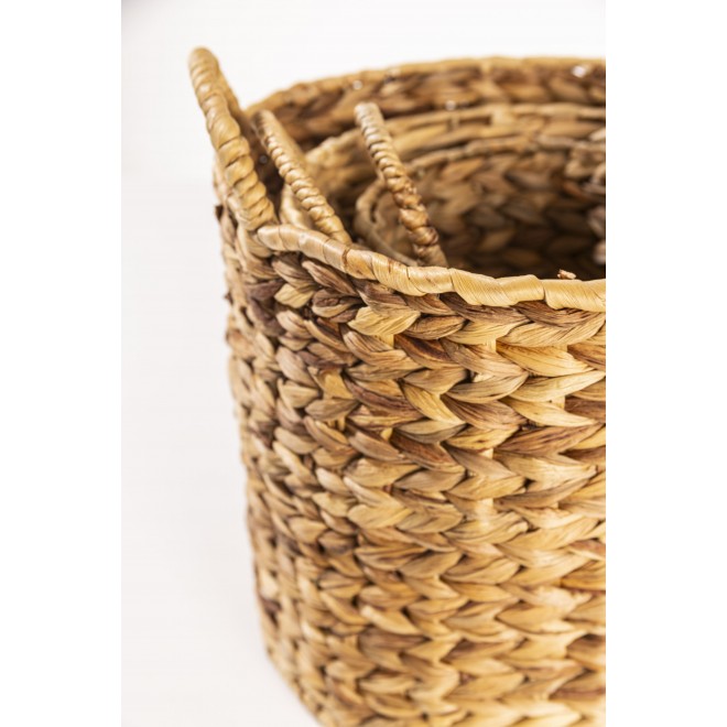 Canasto de Fibra Natural Set x3 cod....