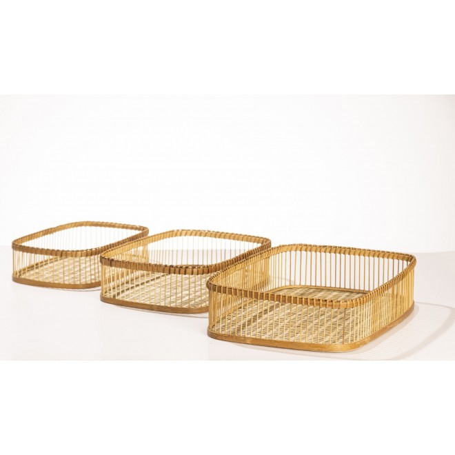 Bandeja de Rattan set x 3 cod 130905