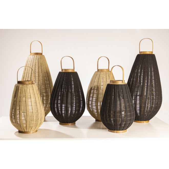 Fanal Revestido Yute Negro 72cm cod...