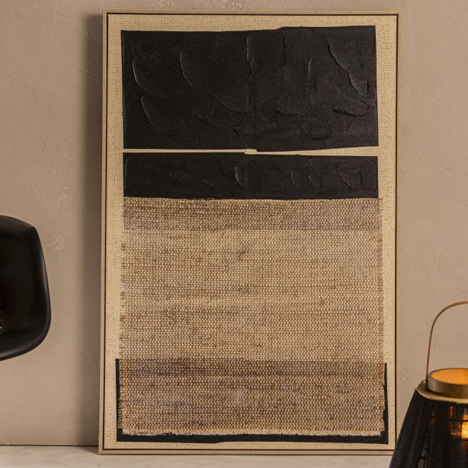 Cuadro Texturado Intervenido Oleo 123...