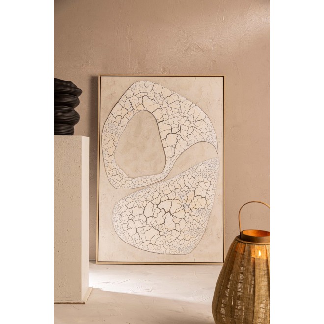 Cuadro Texturado Intervenido Oleo 123...