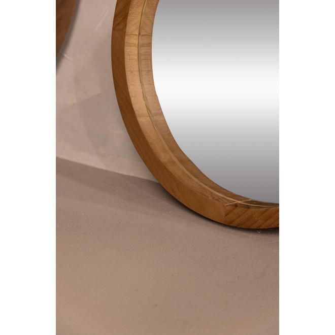 Espejo Madera Lustrada 40 cm cod 224175