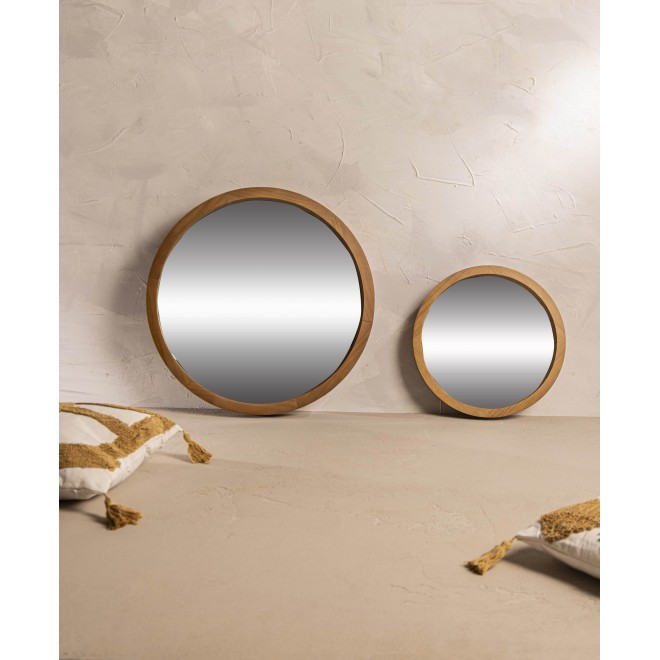 Espejo Madera Lustrada 60 cm cod 224176