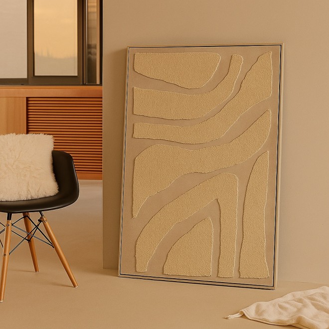 Cuadro Texturado de Lana en Relieve...