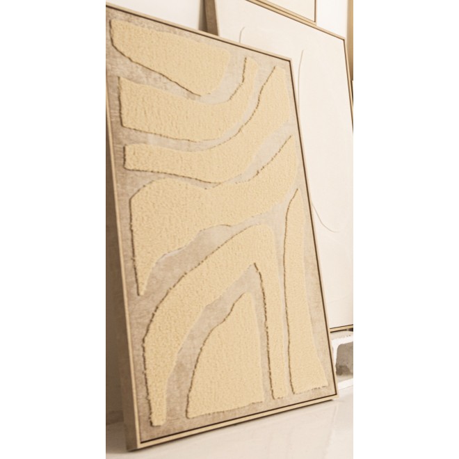 Cuadro Texturado de Lana en Relieve...