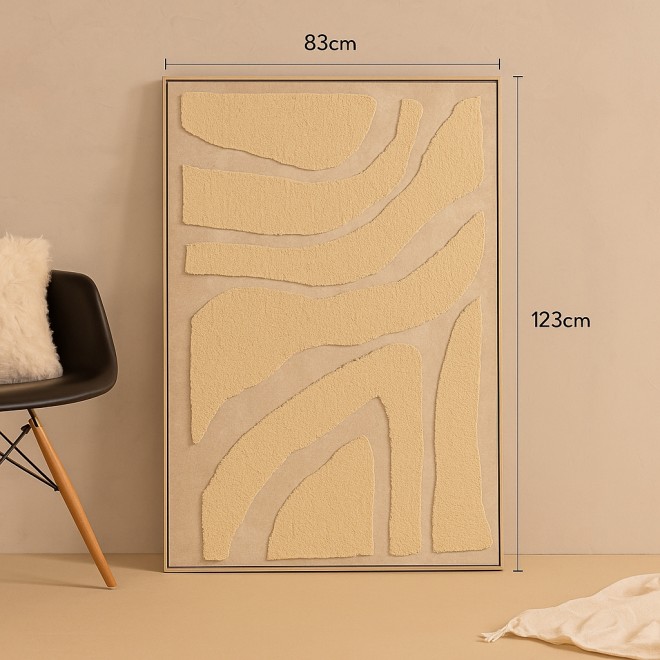 Cuadro Texturado de Lana en Relieve...