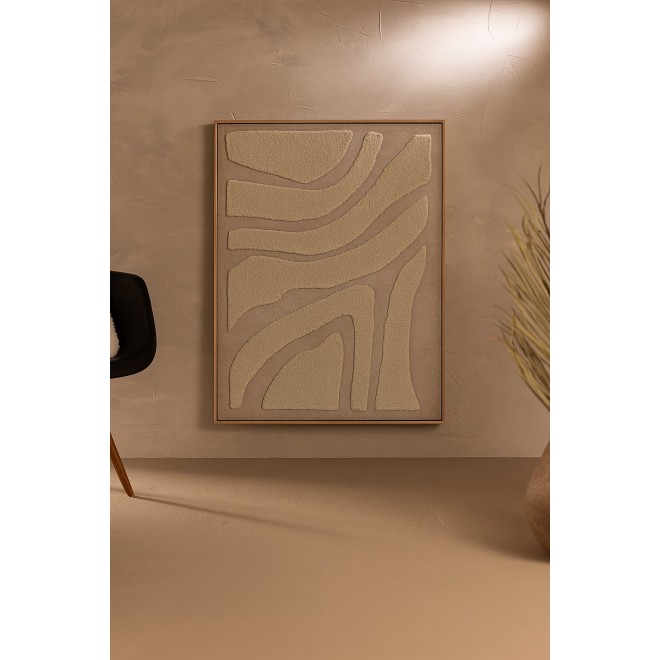 Cuadro Texturado de Lana en Relieve...