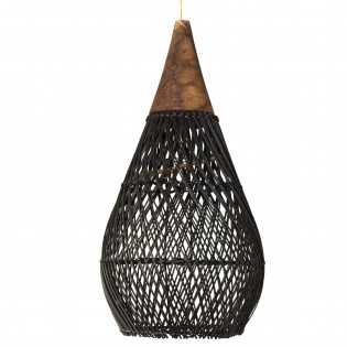 Pantalla de Rattan Negro...