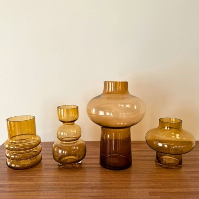 Florero Vidrio Color 35cm x 25cm cod....