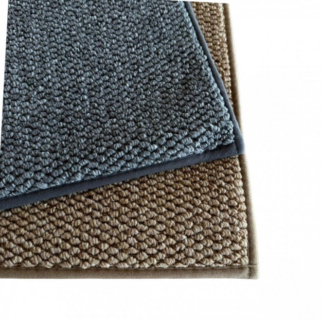 Alfombra Textura Boucle color Gris...