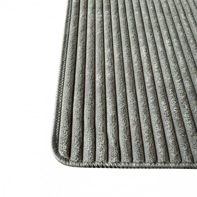 Alfombra Diseño Acanalado color Gris...