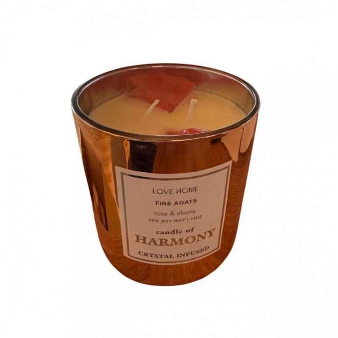 Vela Linea Doble Pabilo - Rosa Ebano...