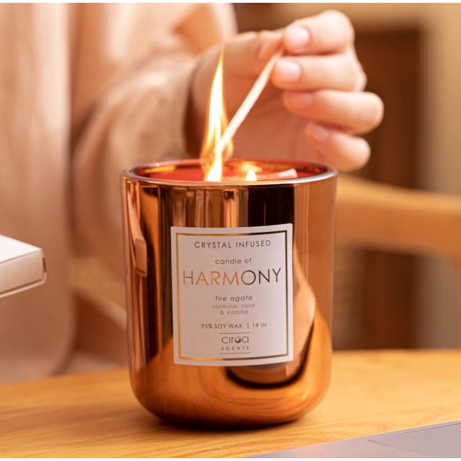 Vela Linea Doble Pabilo - Rosa Ebano...