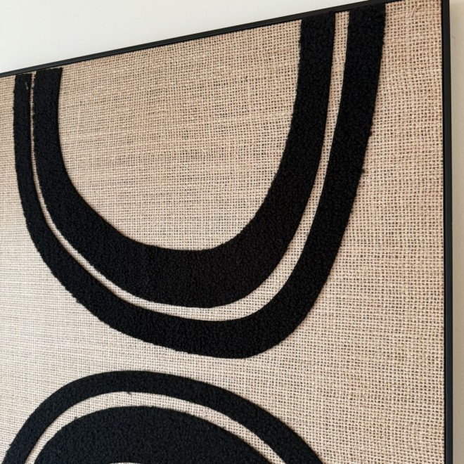 Cuadro Intervenido Textil 80x60 cod...