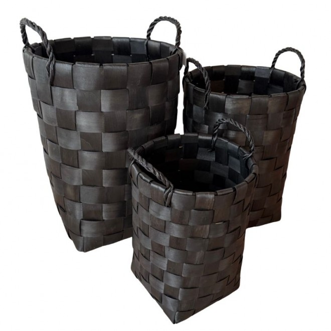 Canastos Madera Laminados Set x3...