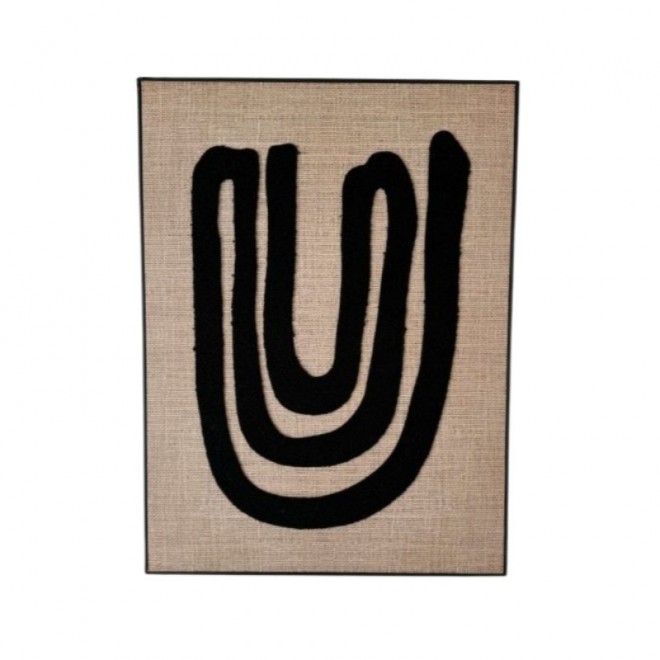 Cuadro Intervenido Textil 80x60 cod...