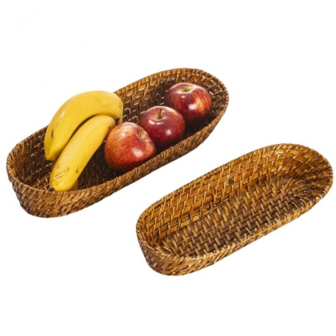 Bandeja de Rattan set x 2 cod 130911