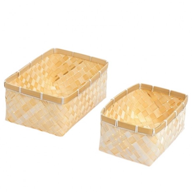Contenedores Fibra Natural Bamboo Set...