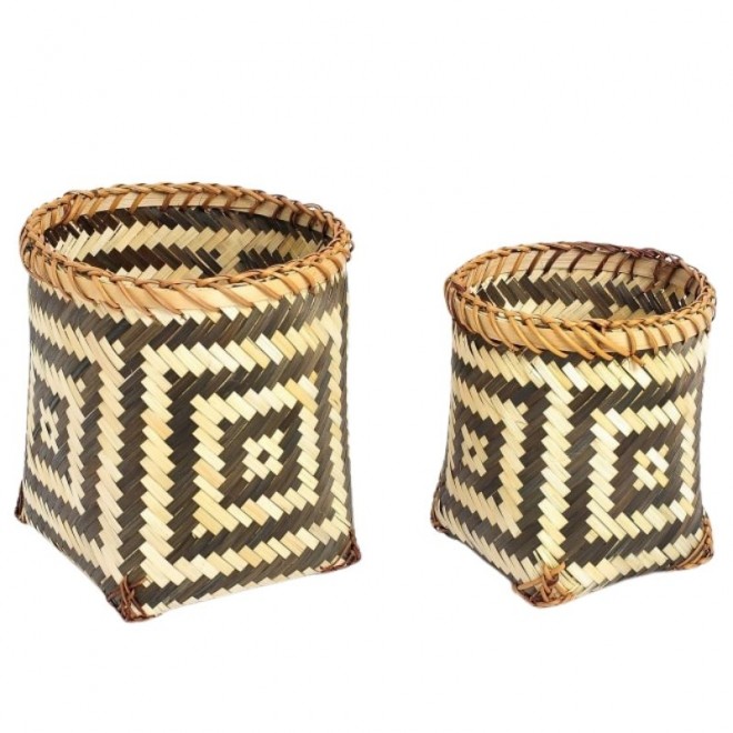 Contenedores Fibra Natural Bamboo Set...