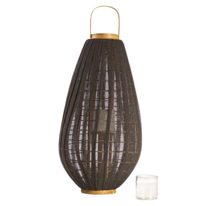 Fanal Revestido Yute Negro 72cm cod...