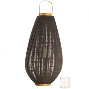 Fanal Revestido Yute Negro...