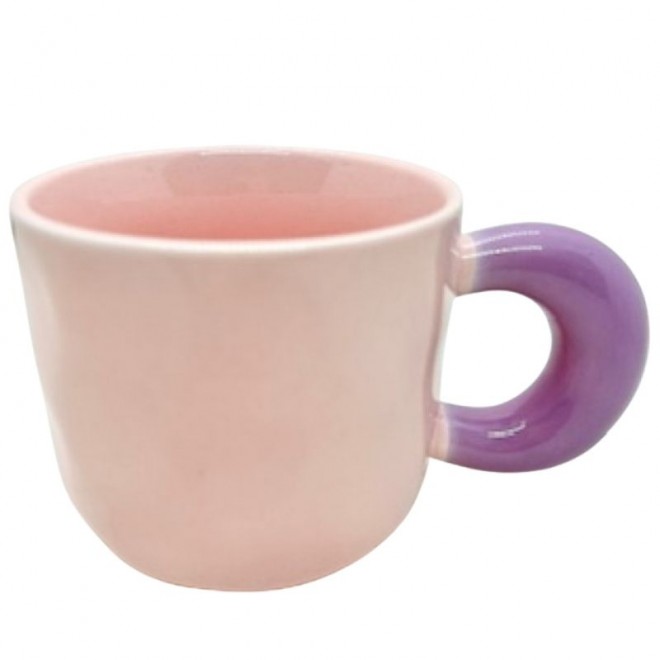 Taza Ceramica diseño ondas - Bicolor...