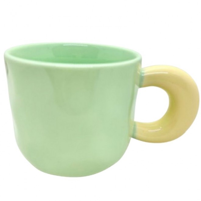 Taza Ceramica diseño ondas - Bicolor...