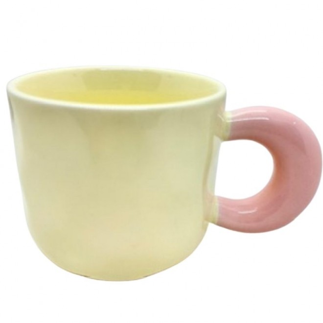 Taza Ceramica diseño ondas - Bicolor...