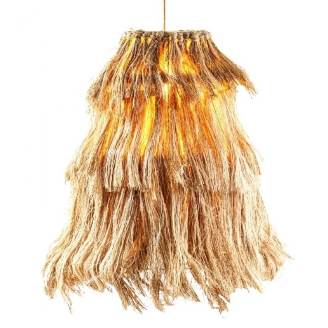 Pantalla de Fibra Natural Desflecada...