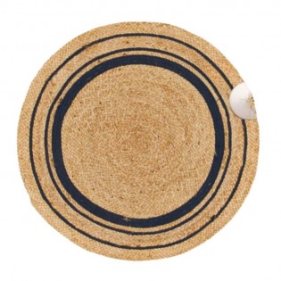 Alfombra de Yute con Franja...