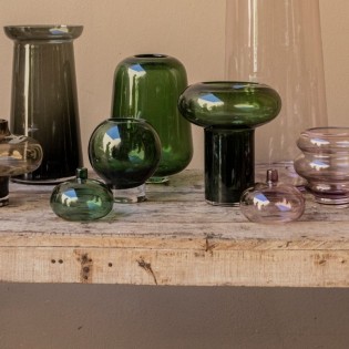 Florero Vidrio Color 15cm x... 2