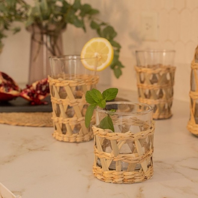 Vaso de Vidrio con Fibra - 280cc cod...