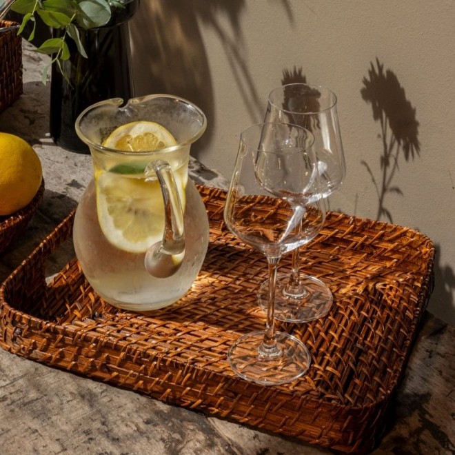 Bandeja Rectangular de Rattan set x 2...