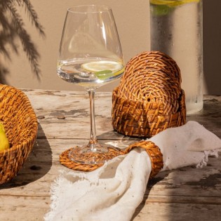 Porta Servilletas Rattan -... 2